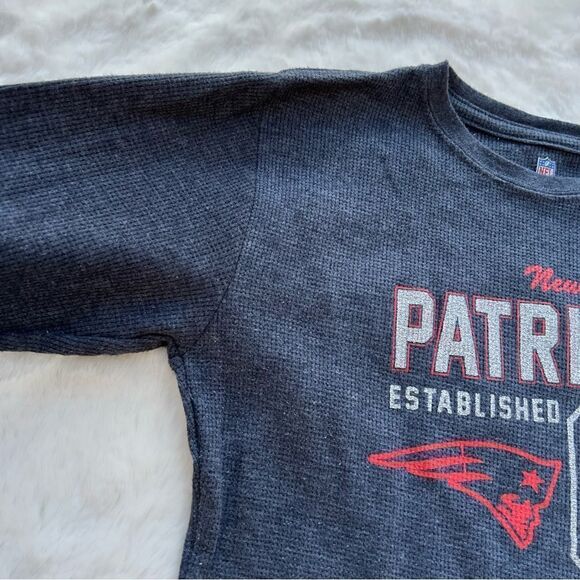 NFL New England Patriots Pro Line Long Sleeve Glitter Logo Tee Women’s M - Picture 9 of 12